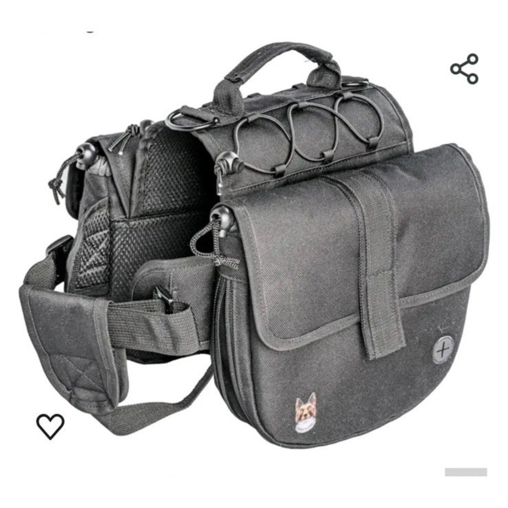 K9 Dog Backpack for Disc Golf Hiking Traveling Camping Training Harness